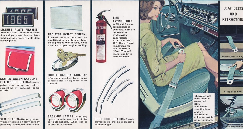 1965 Chevrolet Accessories Booklet Page 21